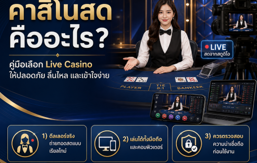 คาสิโนสด คืออะไร? คู่มือเลือก Live Casino ให้ปลอดภัย ลื่นไหล และคุ้มค่าก่อนตัดสินใจ