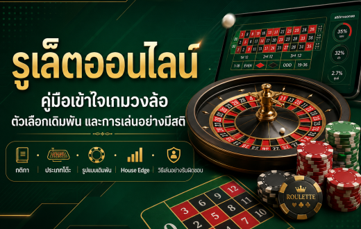 รูเล็ตออนไลน์ คืออะไร? คู่มือเข้าใจเกมวงล้อ ตัวเลือกเดิมพัน และวิธีเล่นอย่างมีสติ