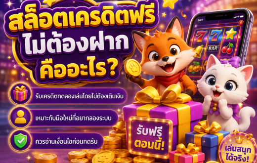 สล็อตเครดิตฟรีต้องฝาก คืออะไร? เช็กเงื่อนไขก่อนรับโบนัสให้คุ้มกว่าเดิม