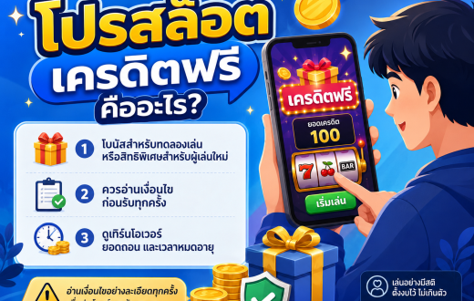 โปรสล็อต เครดิตฟรี เลือกอย่างไรให้คุ้ม อ่านเงื่อนไขก่อนรับโบนัส