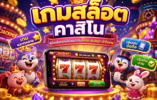 เกมสล็อตคาสิโน คู่มือเลือกเกมให้เหมาะกับสไตล์ เล่นสนุก เข้าใจง่าย และคุมงบได้ดีกว่าเดิม