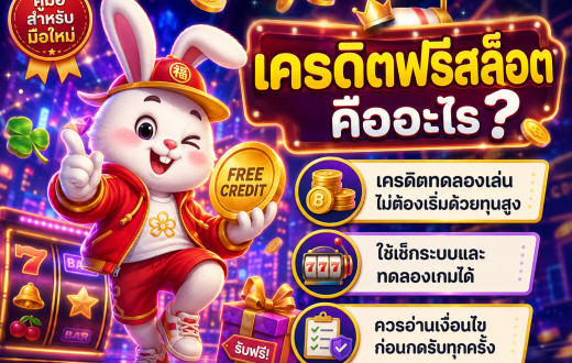 เครดิตฟรีสล็อต คืออะไร เลือกรับแบบไหนให้คุ้มและไม่ติดเงื่อนไขซ่อนเร้น