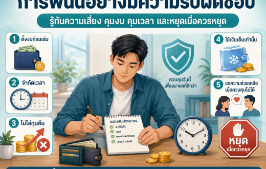 การพนันอย่างมีความรับผิดชอบ คืออะไร? คู่มือรู้ทันความเสี่ยง คุมงบ และป้องกันปัญหาก่อนสาย