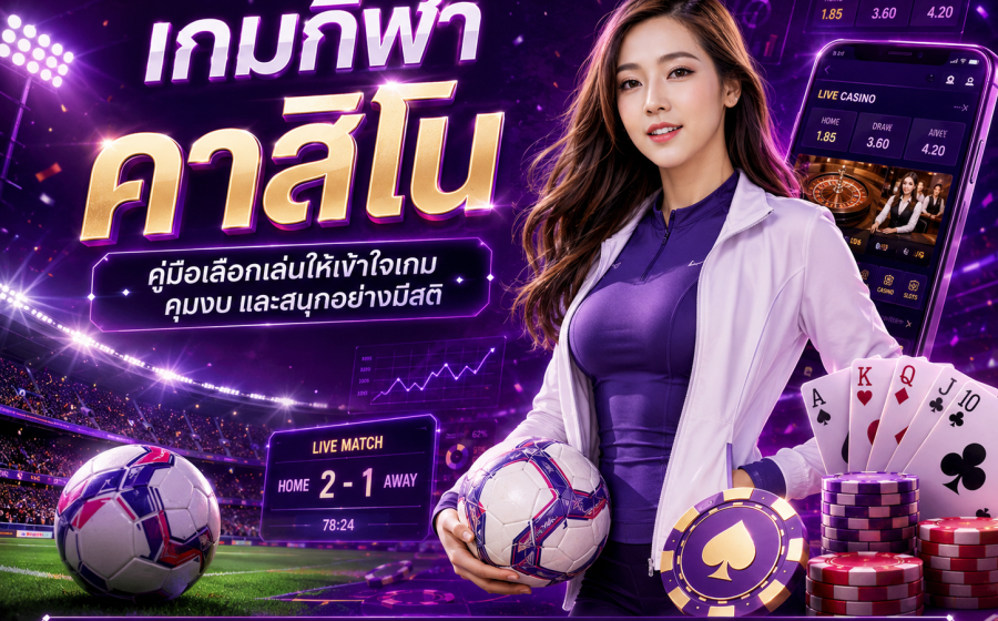 เกมกีฬา คาสิโน คืออะไร? คู่มือเลือกเล่นให้สนุกแบบเข้าใจเกม คุมงบได้ และไม่เสี่ยงเกินตัว
