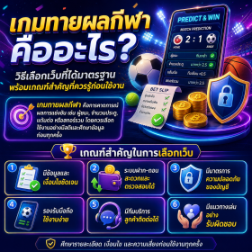 เกมทายผลกีฬา คืออะไร? วิธีเลือกเว็บที่ได้มาตรฐาน พร้อมเกณฑ์สำคัญที่ควรรู้ก่อนใช้งาน