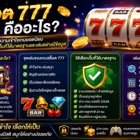 สล็อต 777 คืออะไร? ทำความเข้าใจเกมยอดนิยม พร้อมวิธีเลือกเว็บที่ได้มาตรฐานและเล่นอย่างมีข้อมูล