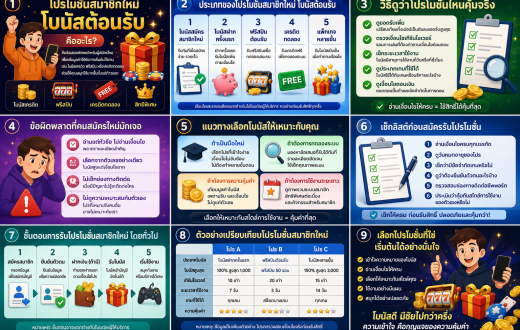 โปรโมชั่นสมาชิกใหม่ โบนัสต้อนรับ คืออะไร? วิธีดูข้อเสนอที่คุ้มจริงก่อนสมัคร